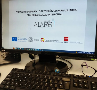La Fundación A LA PAR recibe ayudas de los Fondos de Unión Europea – Next Generation EU foto-digitalizacion-dest
