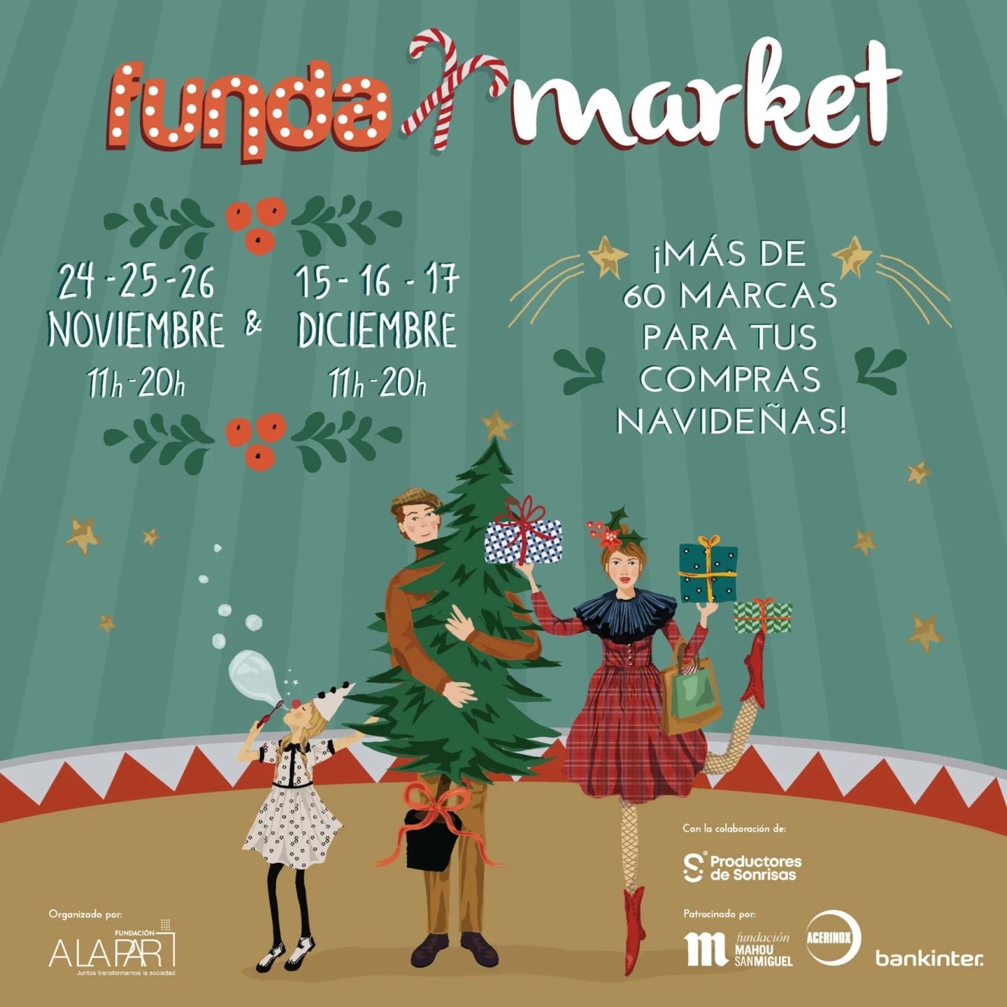 ¡Vuelve Fundamarket! El mercadillo solidario que no puedes perderte FUNDAMARKET_NAVIDAD_2023-scaled-uai-1440x1440
