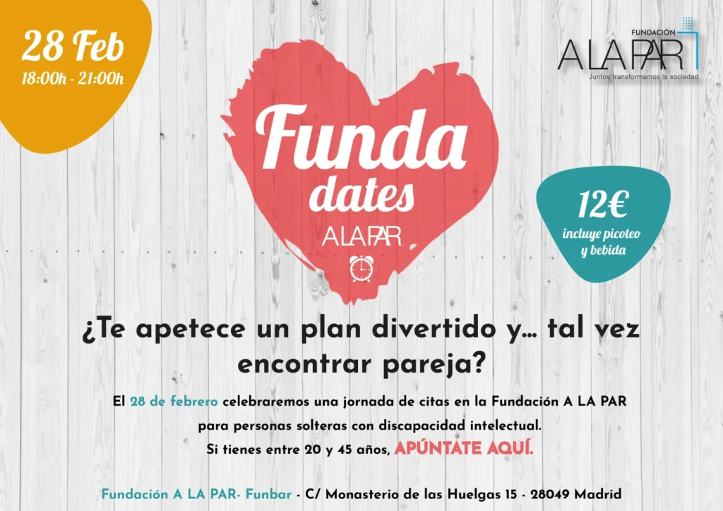 ¡Encuentra el amor en Funda Dates! El evento para solteros con discapacidad intelectual